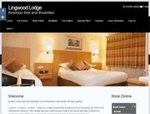 Tablet Screenshot of lingwoodlodge.co.uk